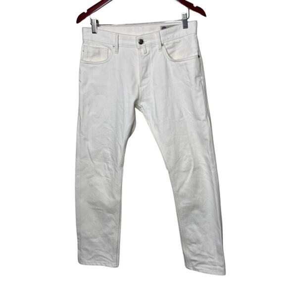 THOM SWEENEY Selvedge Five Pocket slim-leg jeans in White 30x27 - Picture 1 of 11